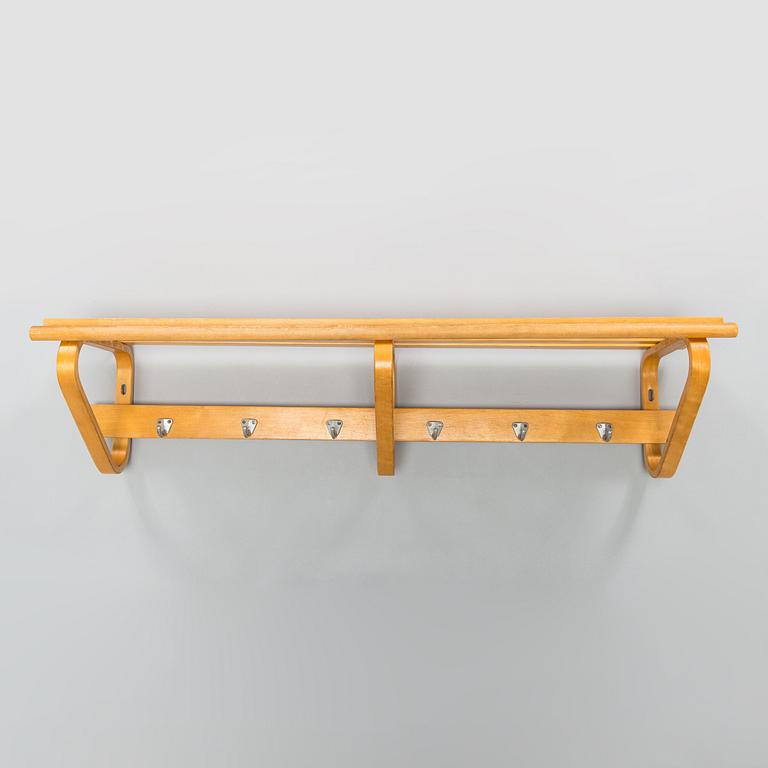 Alvar Aalto, hatthylla/ klädhängare för O.Y. Huonekalu-ja Rakennustyötehdas A.B, 1900-talets mitt.