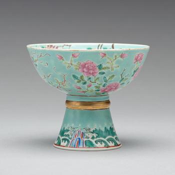 A stemcup, Qing dynasty with the mark of dowager empress Ci Xi, late Qing dynasty.