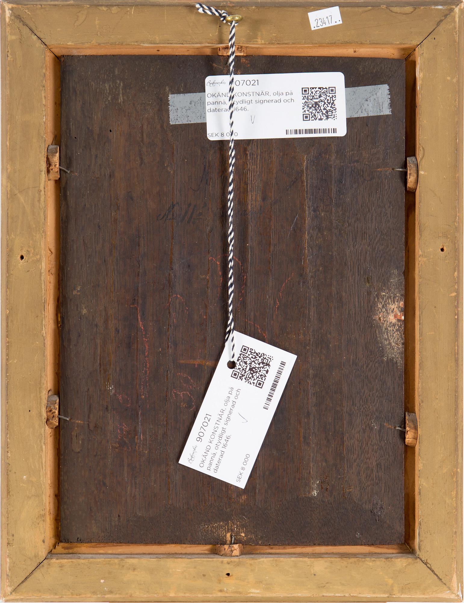 HENDRICK BLOEMAERT, circle of, oil on panel, signed and dated 1646.