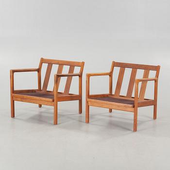 A pair of armchairs, designed by Karl Erik Ekselius for JOC, 20th century.