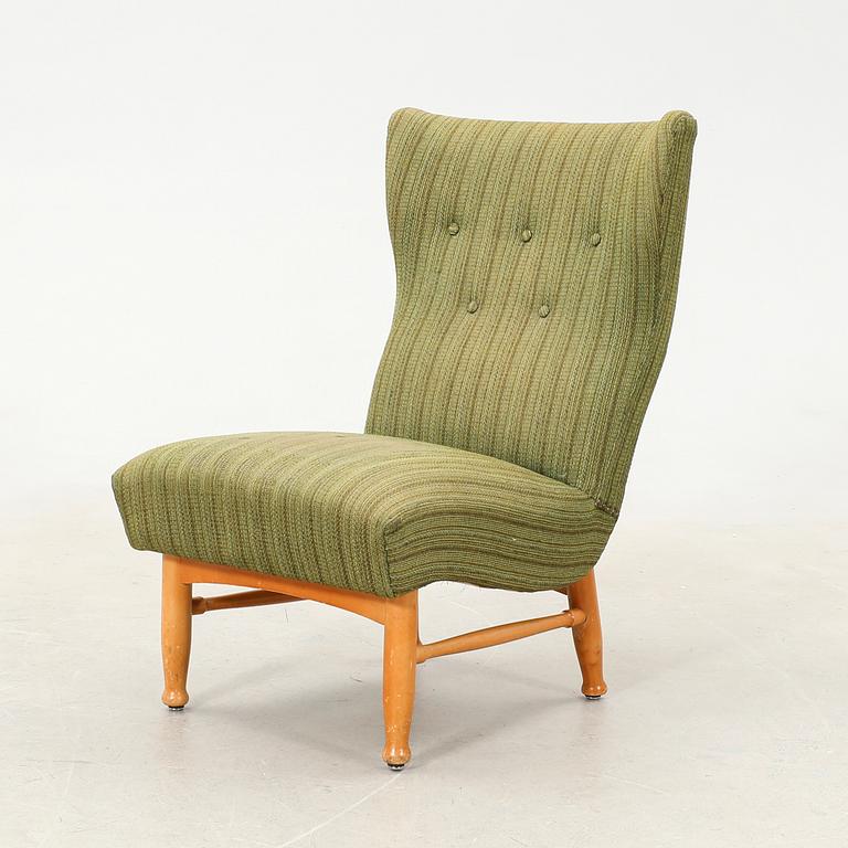 Elias Svedberg, armchair by Nordiska Kompaniet (NK), 1950s Swedish Modern.