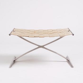 Preben Fabricius & Jørgen Kastholm, a model "4391" folding stool, Bo-Ex, Denmark, early 1960s.