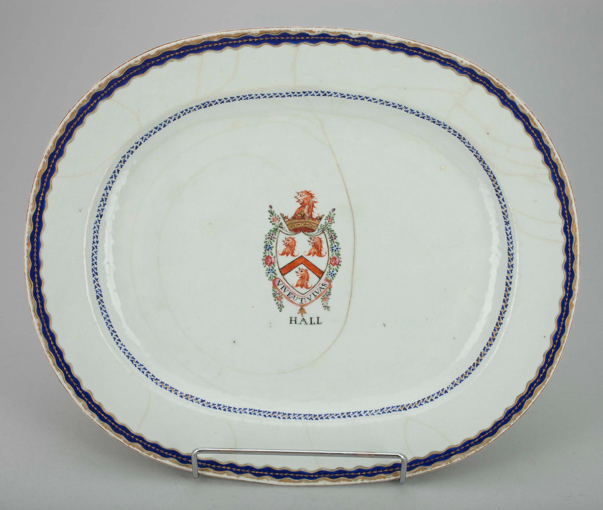 STEKFAT ETT PAR. Kina, Qing dynastin, Qianlong (1736-95).