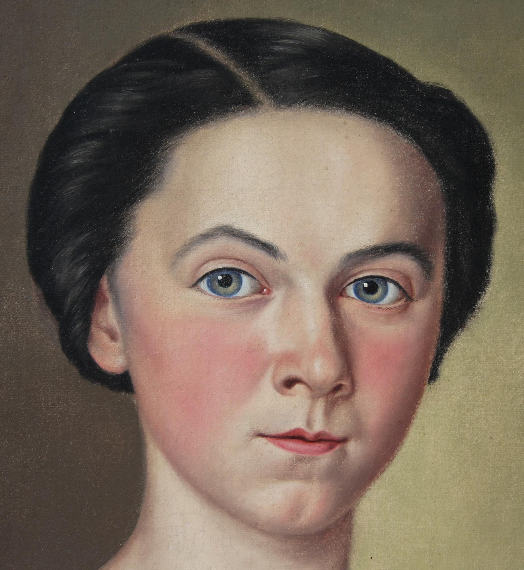 OKÄND KONSTNÄR, olja på duk, sign. "N. Koller" o dat. 1855.