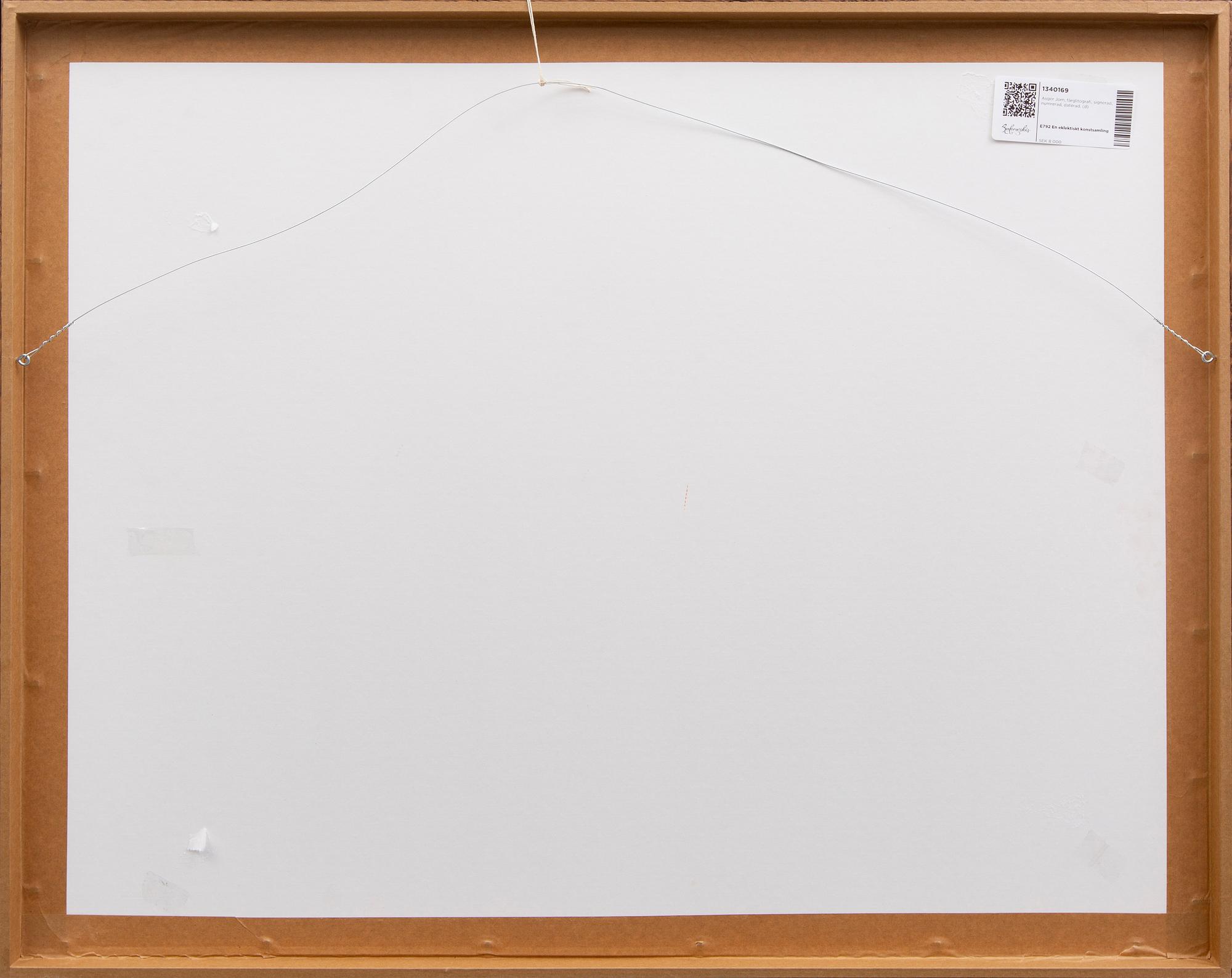 Asger Jorn, color lithograph, signed, numbered, dated -63 28/50.