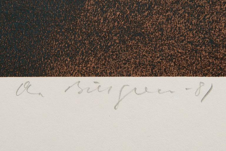 Ola Billgren, color lithograph, signed -81 EA.