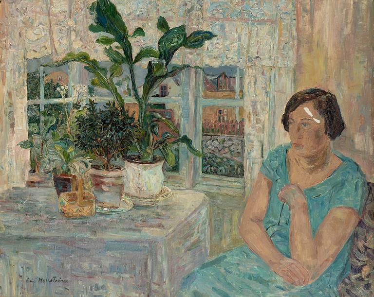 Eric Hallström, "Kvinna vid fönster".