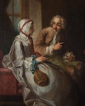 Jean-Baptiste-Simèon Chardin Tillskriven, "Les Fiancées".