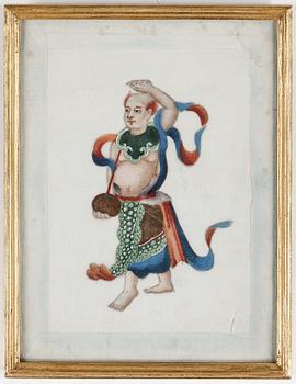 Chinese Export Pith Paper Paintings.