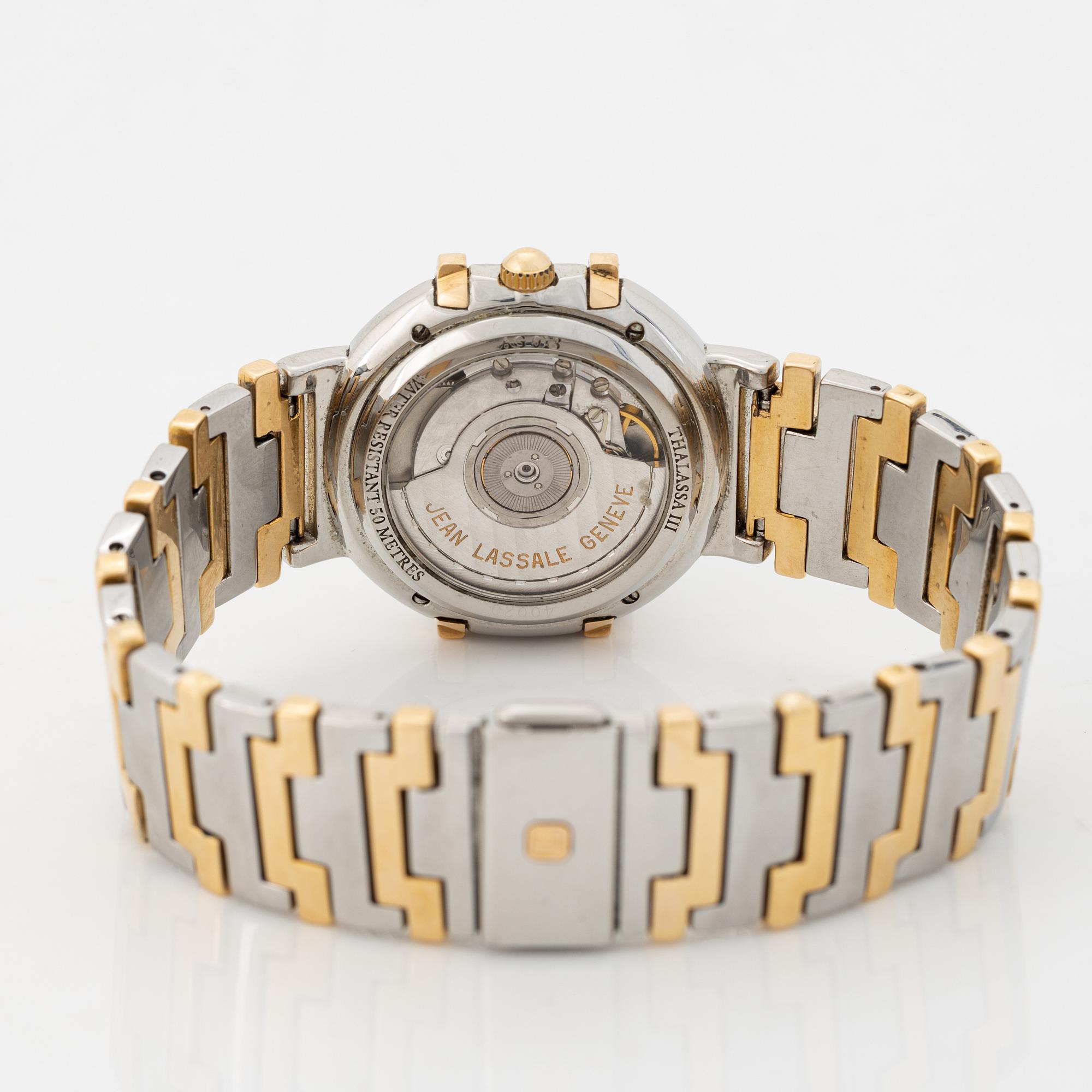 Jean Lassale, Thalassa III, wristwatch, 35,5 mm.