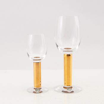 Gunnar Cyrén, 15 glasses from the "Nobel" series by Orrefors.