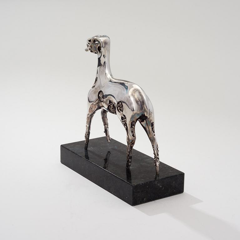 BJÖRN WECKSTRÖM, SCULPTURE. Hydraulic horse. Lapponia, signed BW, 1981. Numbered 16/25.