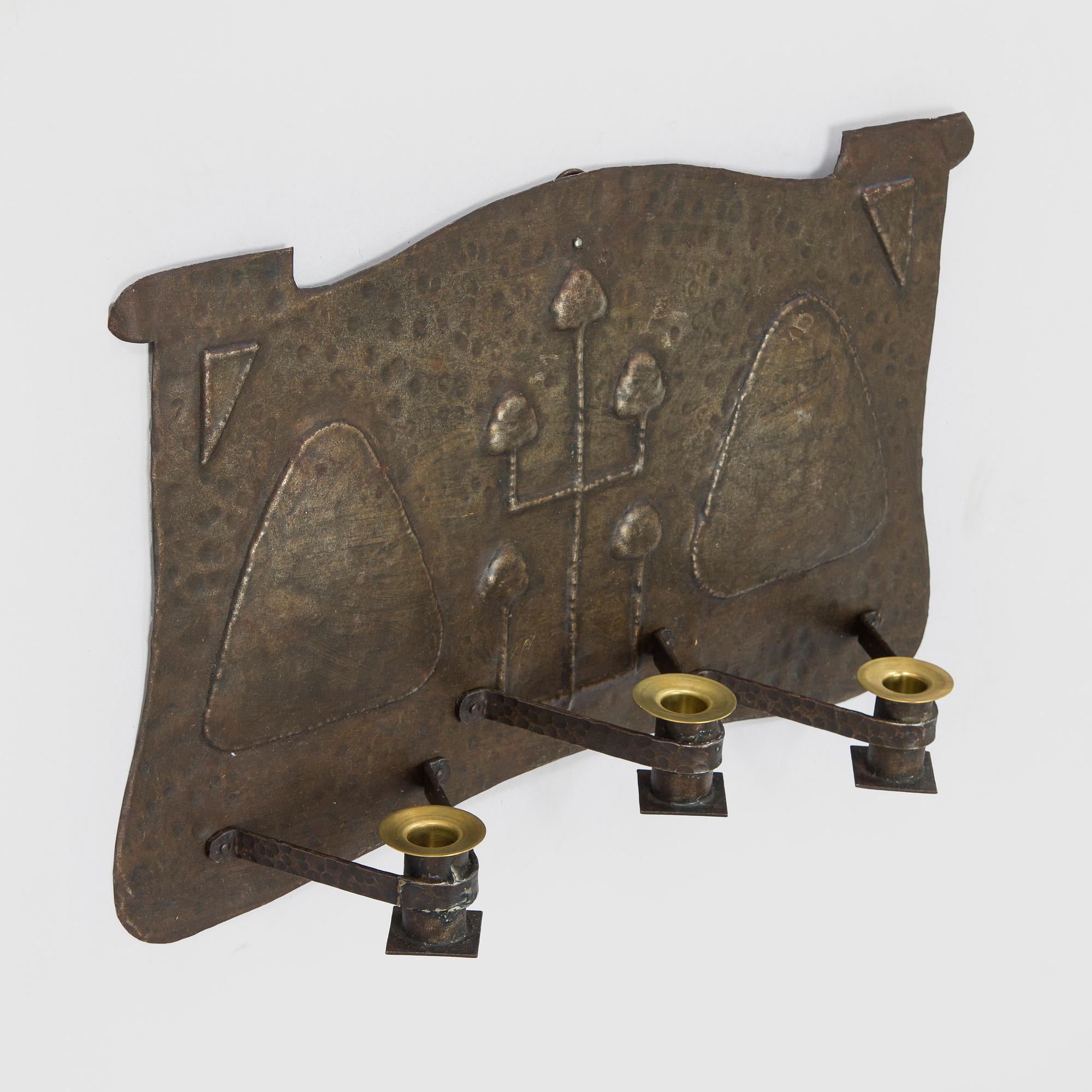 An early 20th century wall scone, Sweden.