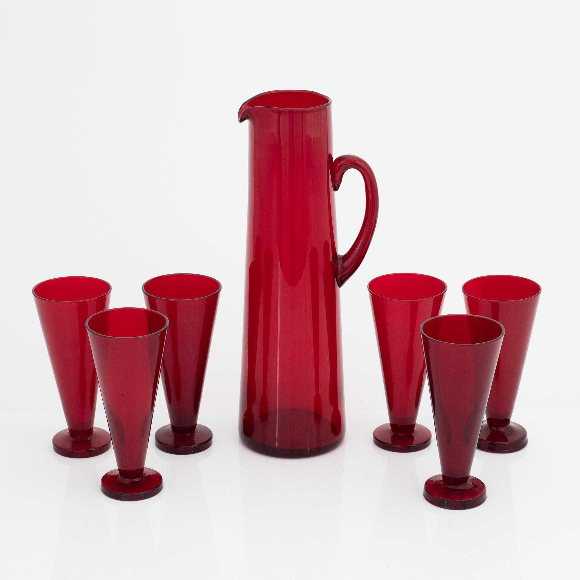 Monica Bratt, glasservis, 24 delar, Reijmyre.