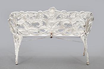 A painted metal garden sofa second half of the 20th century.