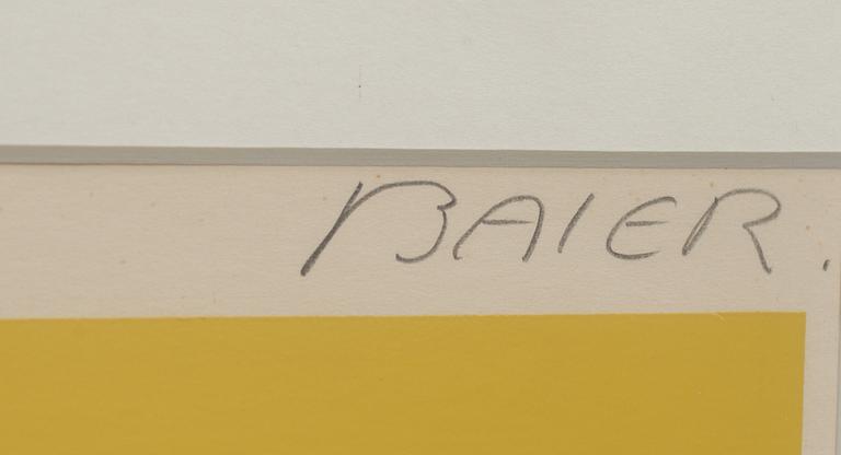 JEAN BAIER, färglitografi, signerad och numrerad 5/100.