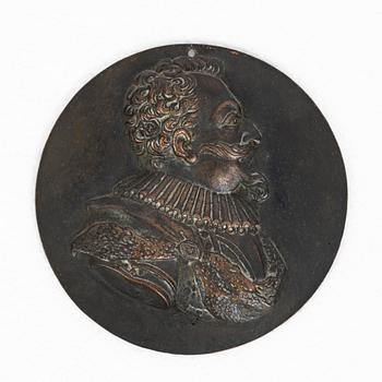 Monarchs and regents of Sweden, twenty metal portrait medallions, 19th20th century.