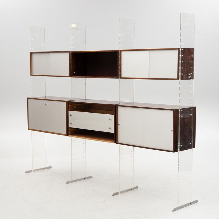 Poul Nørreklit, bokhylla / hyllsystem, "Jailhouse", Georg Petersens Møbelfabrik A/S, Danmark, 1960-tal.