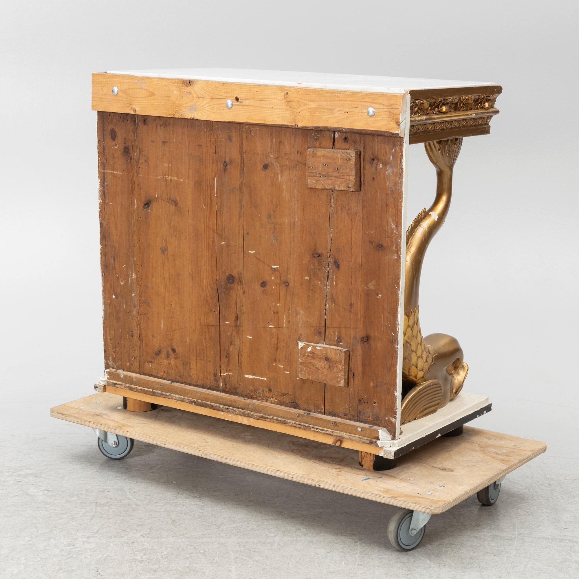 Console table, Empire, first half of the 19th century.