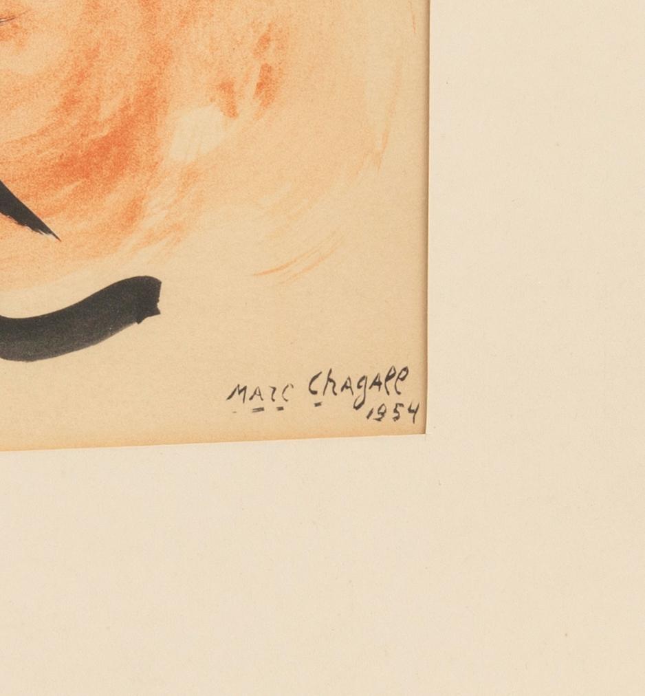 Marc Chagall, "Woman with a Bird" from "Twelve Contemporary Artists" 1959.