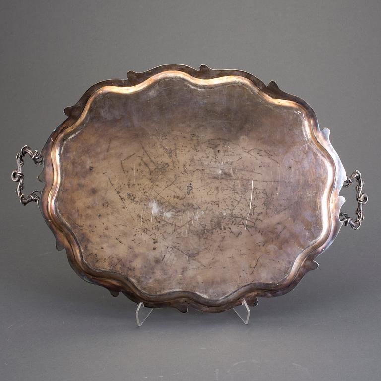 BRICKA, nysilver, Frankrike, 1800-tal.