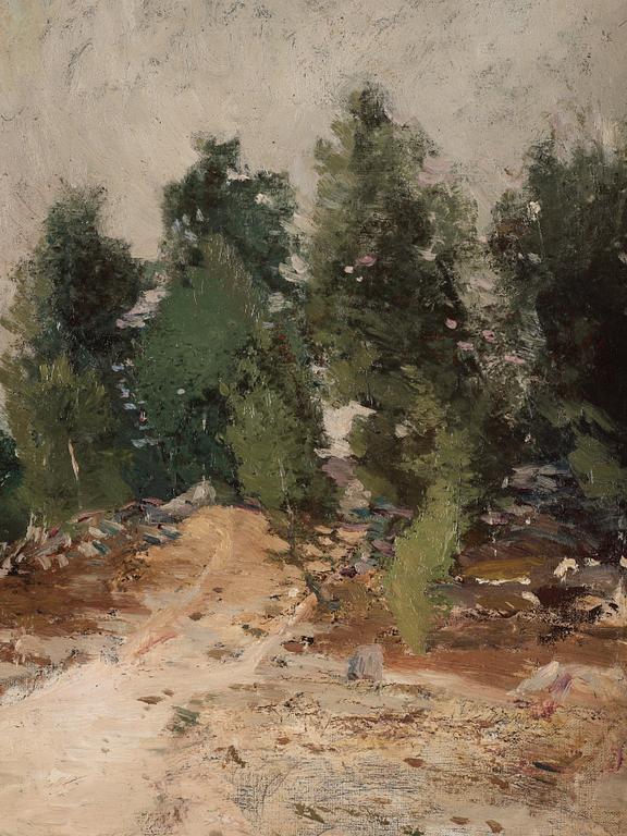 Carl Fredrik Hill, "Skogsbacke" (Wooded hillside).