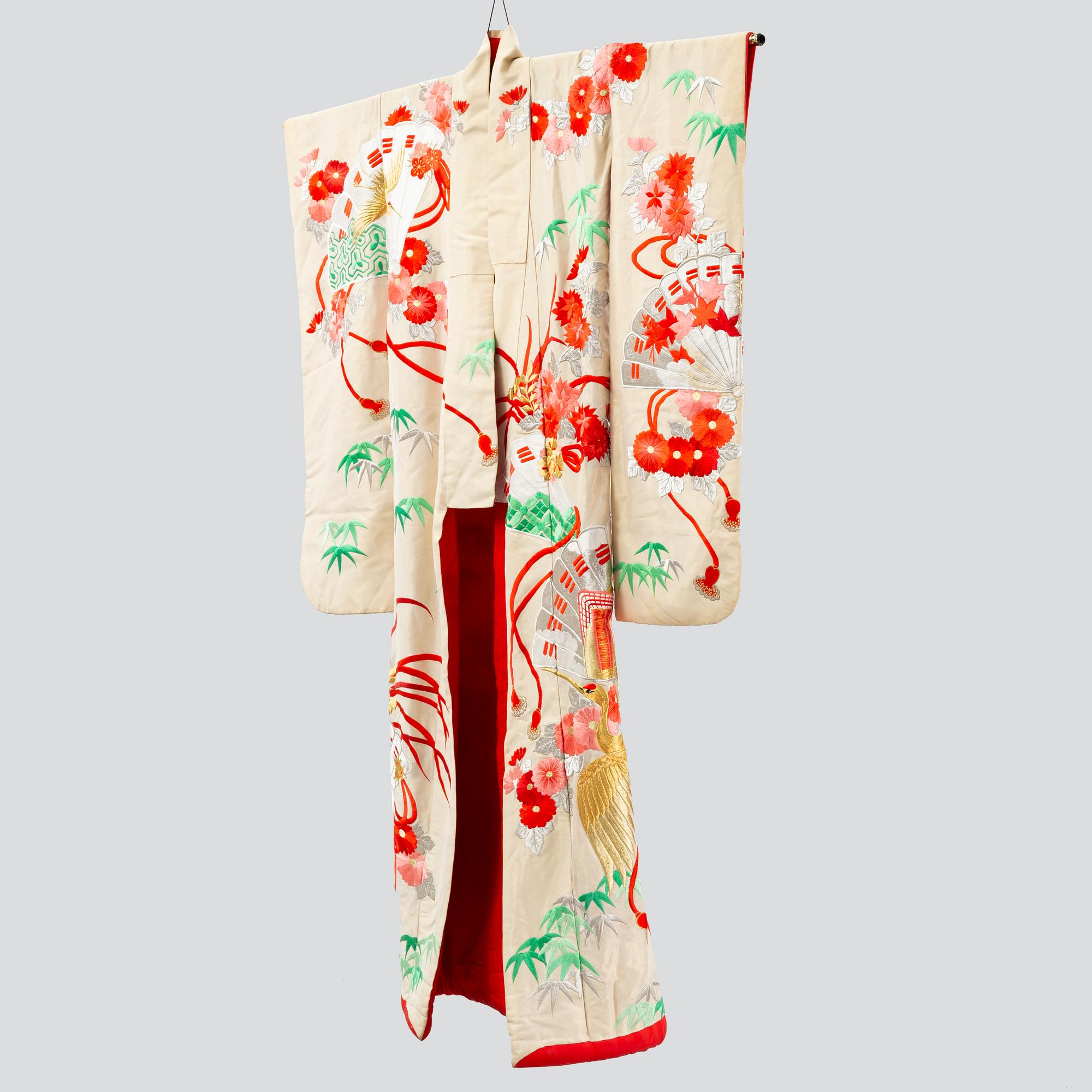 A 20th century Japanese wedding kimono.