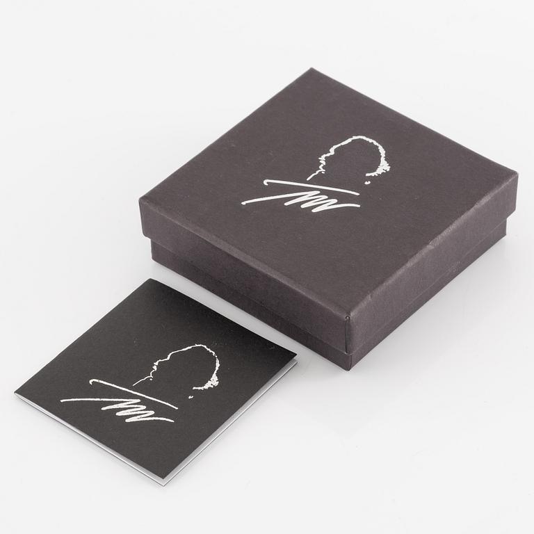 Tapio Wirkkala, a pair of earrings "Moon Crescent", sterling silver, for Kultakeskus.