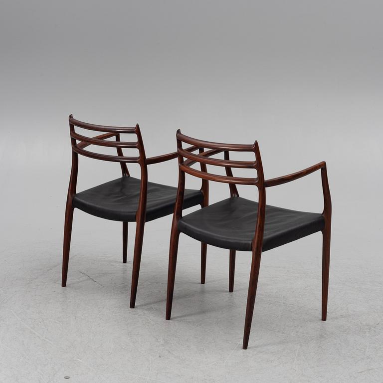 Niels Otto Møller, a nine-piece dining suite, JL Møller, Denmark, 1965.