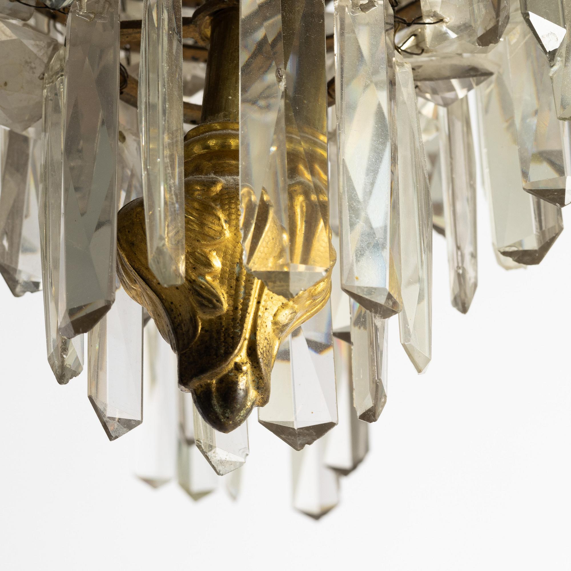 A chandelier, late 19th Century.