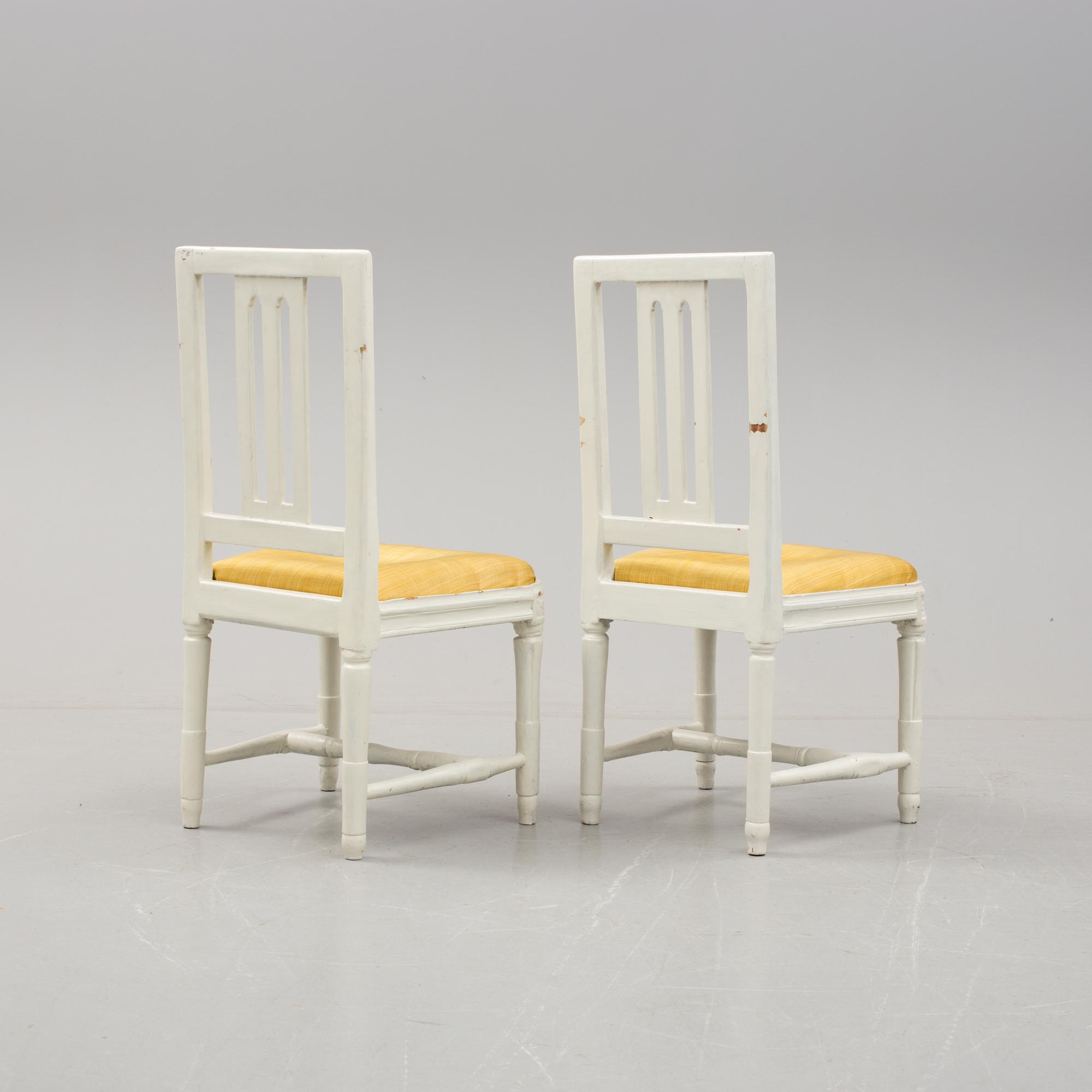 STOLAR, ett par. Gustavianska provinsarbeten, 1800-talets början.