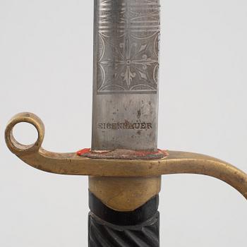 Saber Russian, m/1881 for officer, with scabbard.