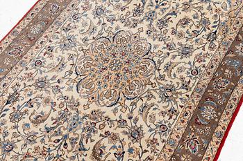 A semi antique Nain Tuteshk rug, Central Persia, c. 190 x 108 cm.