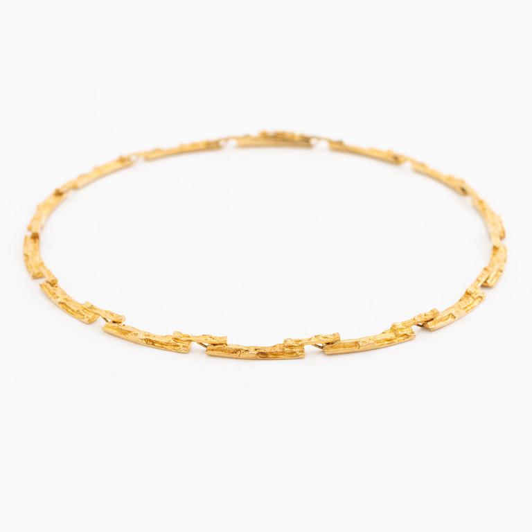 Björn Weckström, necklace, 18K gold, Finland 1977. By Lapponia.