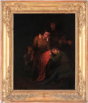 GUSTAF BRUSEWITZ, olja på duk. Signerad och daterad Paris 1843.