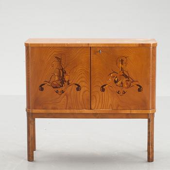 BARSKÅP, Art deco. 1930-tal.