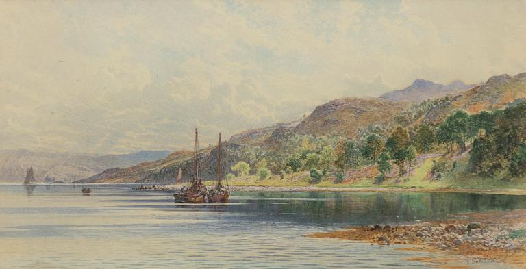 Joseph Arthur Powell, Havsvik med båtar.