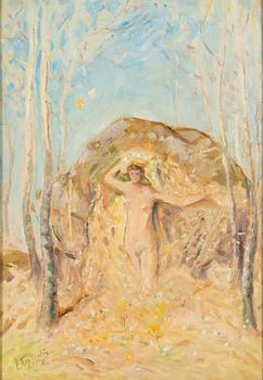 Erik Tryggelin, oil on board, signed, dated 1906 a tergo.