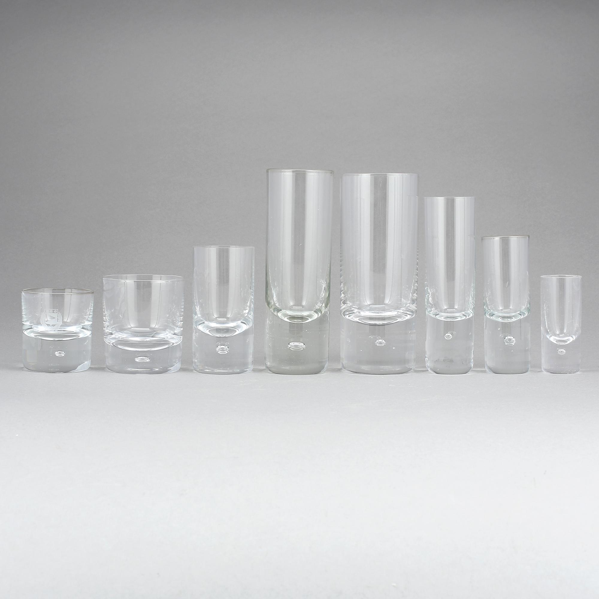 GLASSERVIS, 44 delar, "Pippi", Walter Hickman, Kosta, 1960-tal.