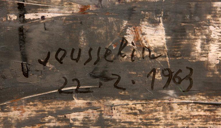FRANCOIS JOUSSELIN, olja på duk, sign och dat 1963.
