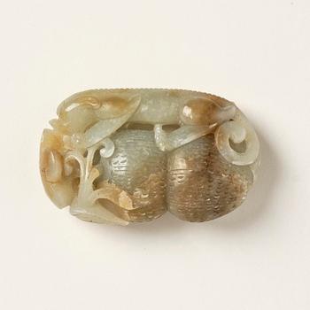 Skulptur, nefrit. Kina, 1900-tal.