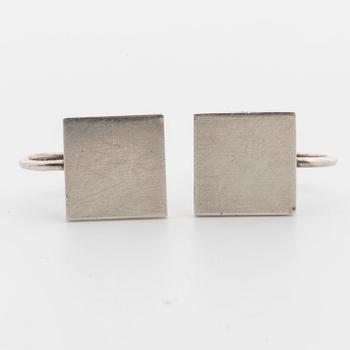 WIWEN NILSSON, a pair of silver ear rings, Lund 1960.