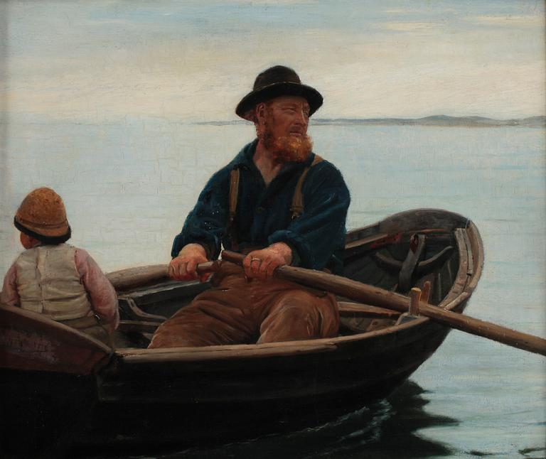 GEORGES HAQUETTE, olja på duk, sign.