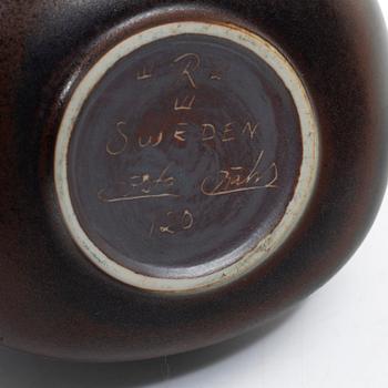 Gösta Grähs, , Gunnar Nylund and Carl-Harry Stålhane, three stoneware teapots, Rörstrand.