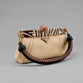 HANDVÄSKA, "Paglia Twist", Prada.