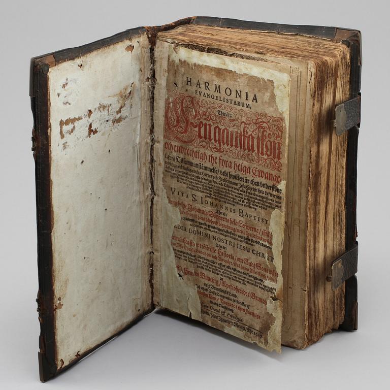 BOK, "Harmonia Evangelistarum" Stockholm, 1617.