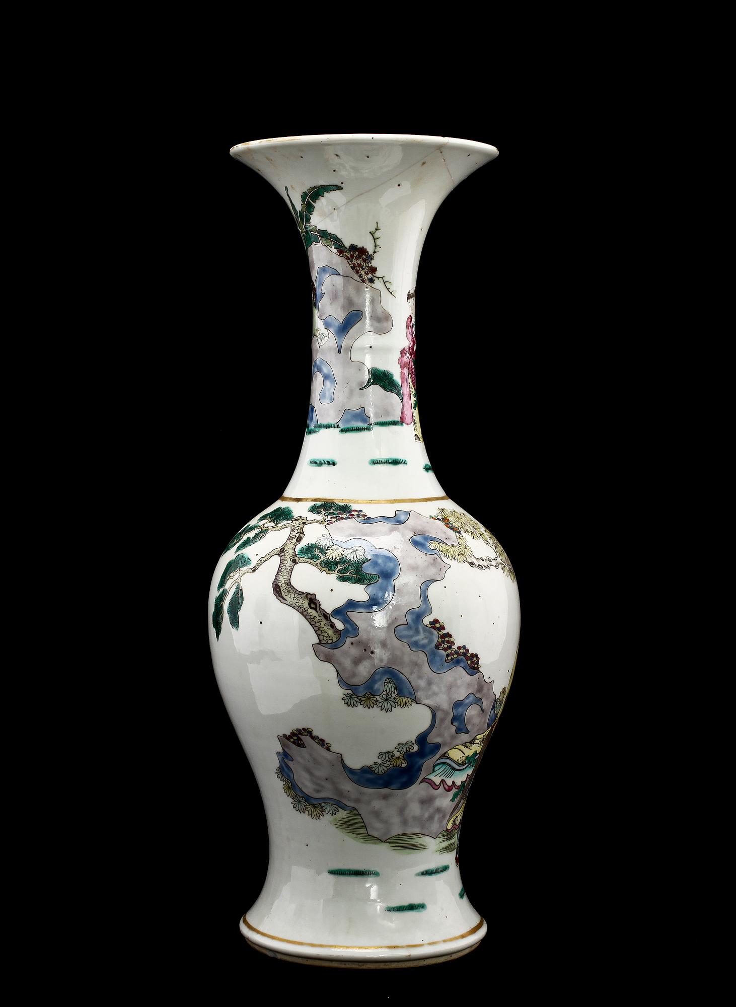 VAS, porslin, Kina, 1800-tal.