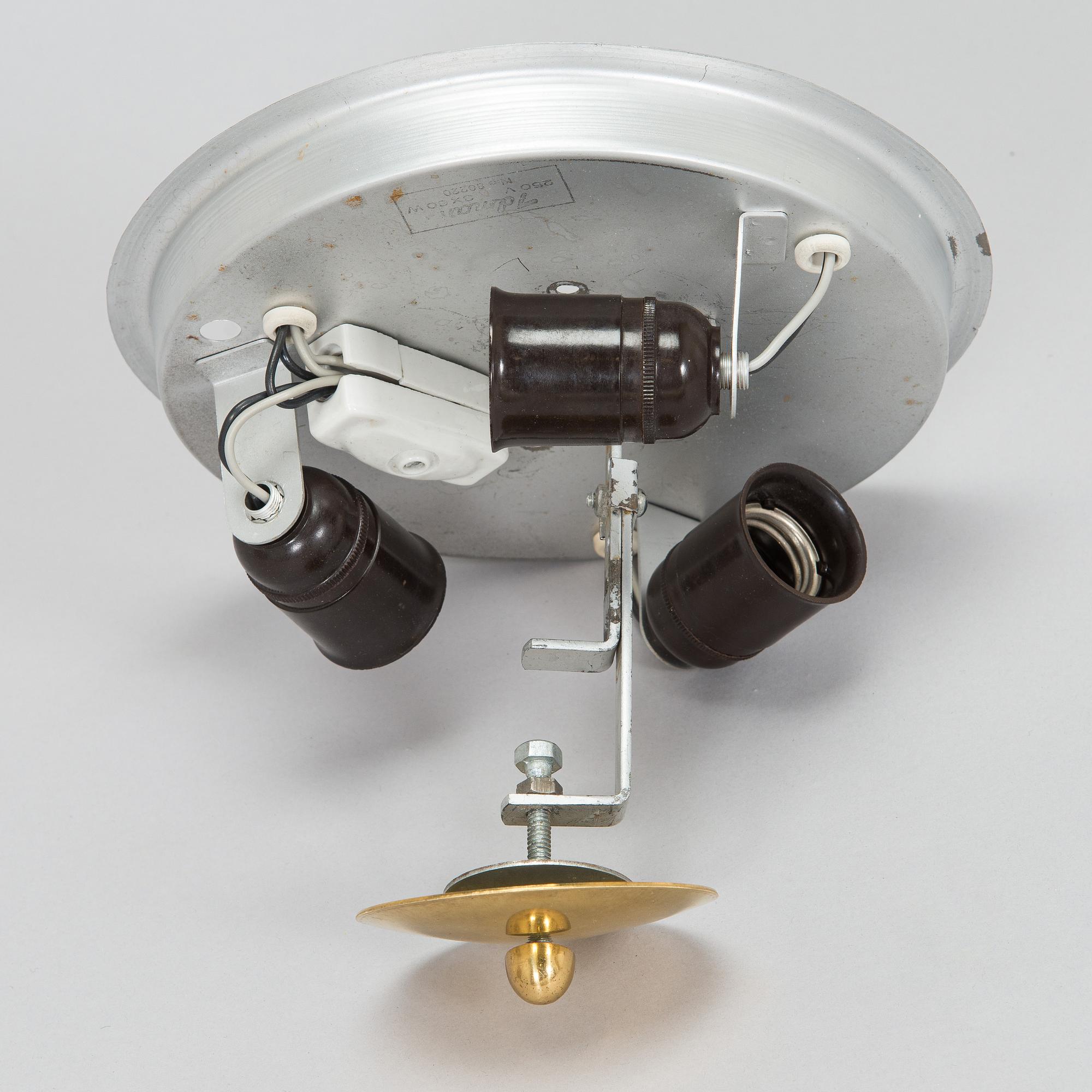 kattovalaisin / plafondi, malli K5 - 25/PL, Idman 1900-luvun puoliväli.