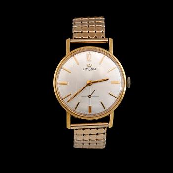 ARMBANDSUR, 18K guld Lemania, 1900-talets andra hälft.