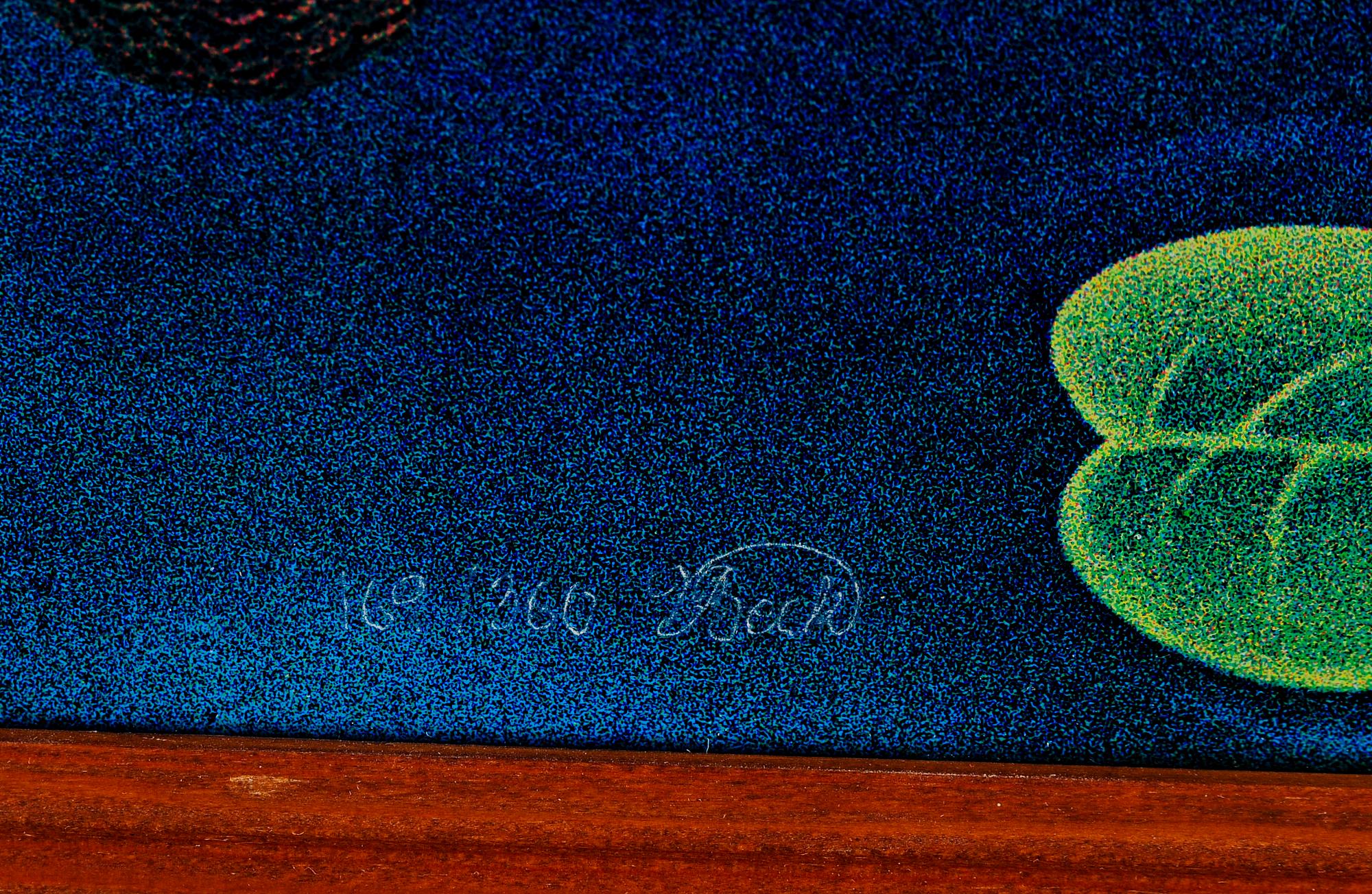 WLADIMIR BECK, färglitografi på glas, sign och numr 169/360.